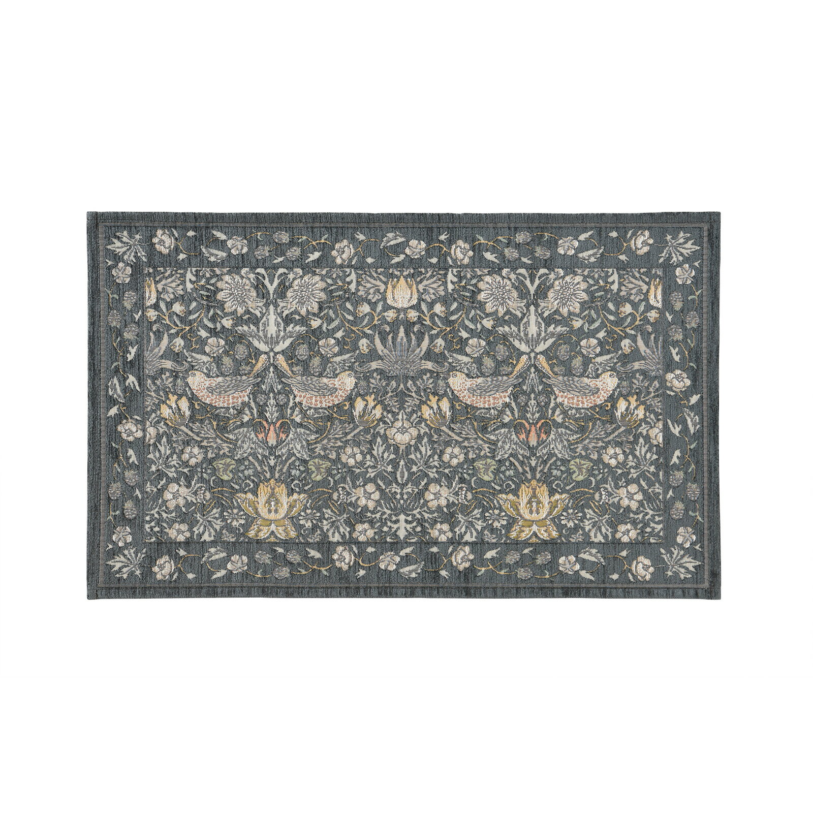 ウィリアムモリス William Morris 川島織物セルコン マット いちご泥棒FH1709 60センチ×90センチ