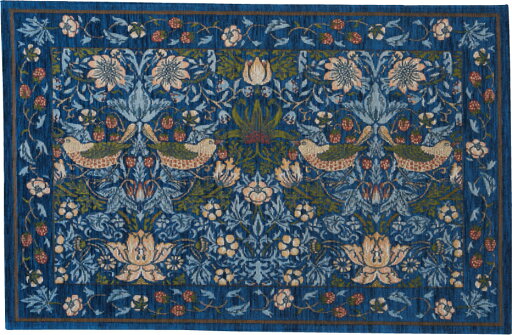 ウィリアムモリス William Morris 川島織物セルコン マット いちご泥棒FH1709 67センチ×120センチ ウィリアムモリス William Morris 川島織物セルコン マット いちご泥棒FH1709 67センチ×120センチ