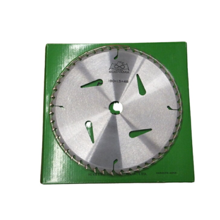 スギヤマ STS 190mm チップソー 両側兼用 刃厚1.5 刃数48 一般木材 日本製