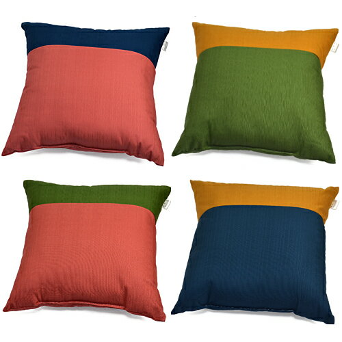 セアテクッション 45×45cm 紬クロス 2トーンカラー【クッション　45×45cm】【日本製】【無地】【車】【..