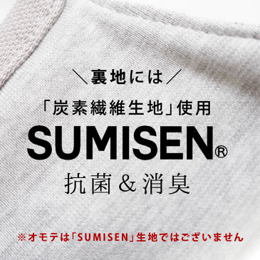 送料無料 布マスク 大人 洗える 日本製 手洗い 洗濯 布 マスク 男女兼用 繰り返し 無地 メール便 綿 SUMISEN スミセン 炭 日本製 summy スミー 炭 北沢