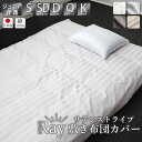 【クーポン配布中】 敷き布団カバー サテン ストライプ Ray シングル から キング セミダブル ダブル クイーン ジュニア セミシングル サイズ ファスナー ロング丈 205cm 210cm 215cm 235cm 大きめ 綿 サテン サテン生地 春 夏 秋 冬 ホテルライク 岩本繊維 日本製