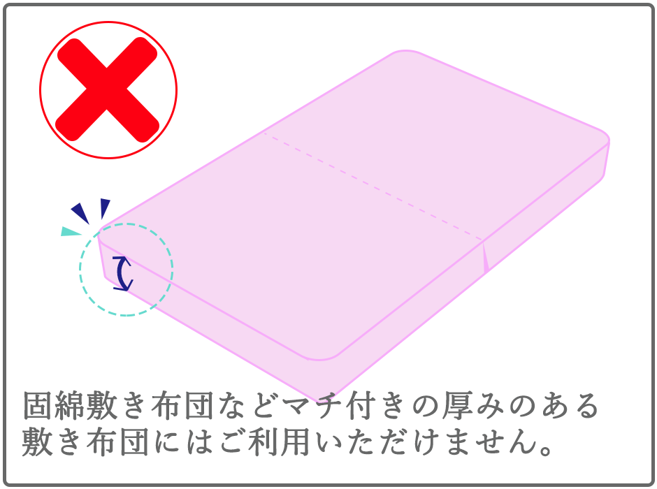 サイズオーダー オーガニックコットン シンカーパイル お昼寝 敷きカバー 敷き布団カバー 綿100％ 日本製 無地カラー おしゃれ 幅60～145cm 丈95～160cm 敷カバー コットン ホワイト ピンク ブルー ベージュ グレー 無地 岩本繊維【受注生産】 3