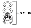 SF20-13:クリンスイ三菱ケミカルF402用締付セット