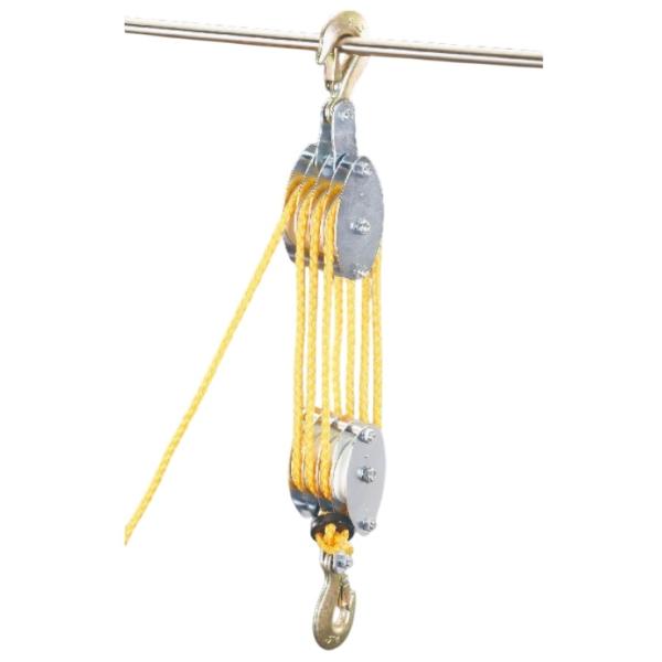 EA987CH-10：￥3,980以上送料無料 ESCOエスコ300kg ロープホイスト(φ8mmx20mロープ付)