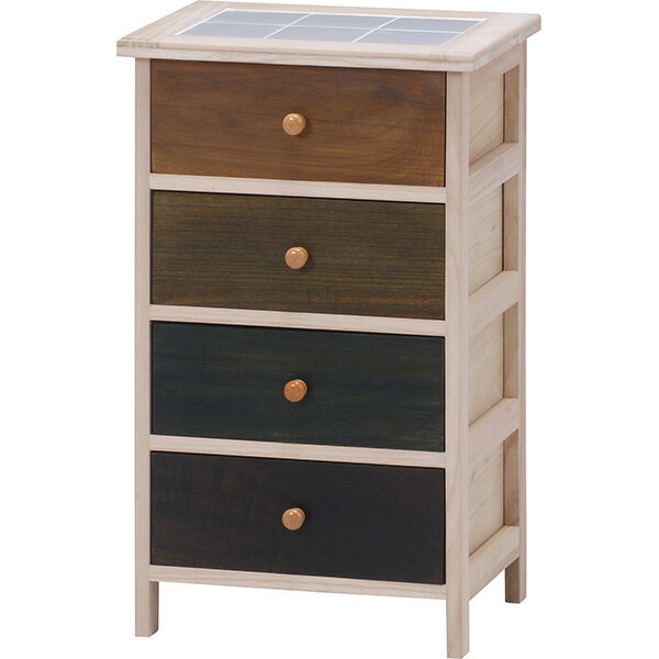 木製ボックス 4段ボックス 収納ボックス BOX 木製 野菜収納 天然木 レンジ台 キッチン収納 キッチン ダ..