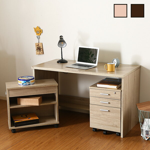 デスク デスク3点セット キャビネット ワゴン シェルフ オフィスデスク セット 木製デスク パソコンデスク 作業机 机 オフィスデスク 書斎デスク 書斎机 学...