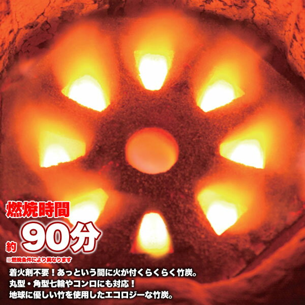 BUNDOK 七輪用らくらく竹炭10個セット/BD-442_10ST/木炭、炭、竹炭、着火剤、燃料、バーベキュー、七輪、しちりん通販格安セール情報 楽天 通販