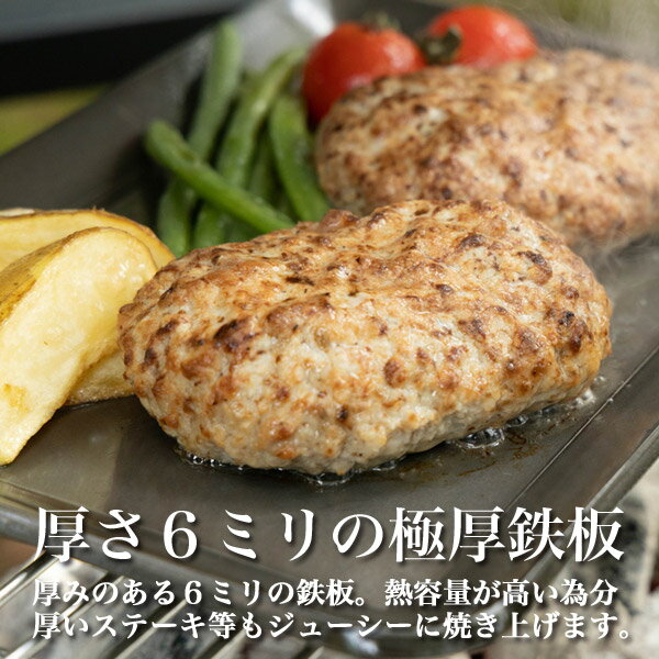 BUNDOK 極厚鉄板6mm/BD-478/鉄板、極厚鉄板、6mm、ソロ、ソロキャンプ、バーベキュー、鉄板焼き、ステーキ、プレート、蓋付き通販格安セール情報 楽天 通販