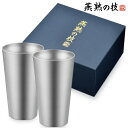 【送料無料】燕熟の技 チタン二重タンブラー240ml 2P ブラスト仕上げ/よこやま/EJA-3001/タンブラー 食器 ステンレス カップ コップ グラス 日...