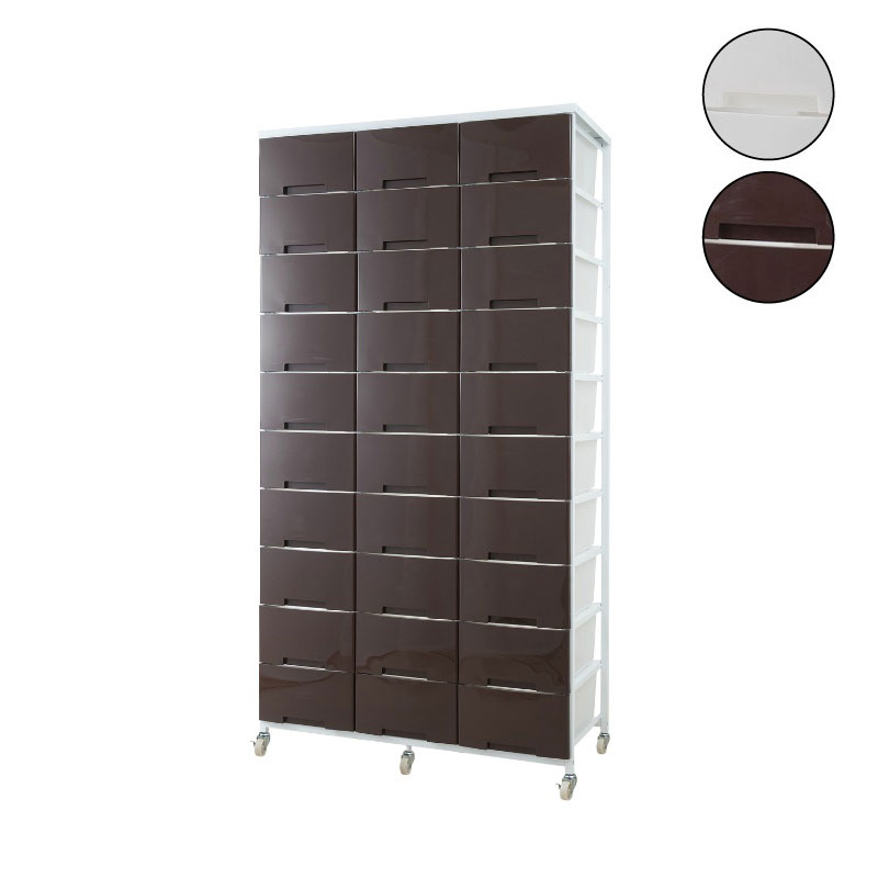 チェスト キャスター付き 衣類収納 ワゴン 3列×10段 日本製【P2】【MK】