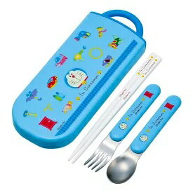 スケーター　ドラえもん　トリオセット　箸フォークスプーン3点セット　ギンガム