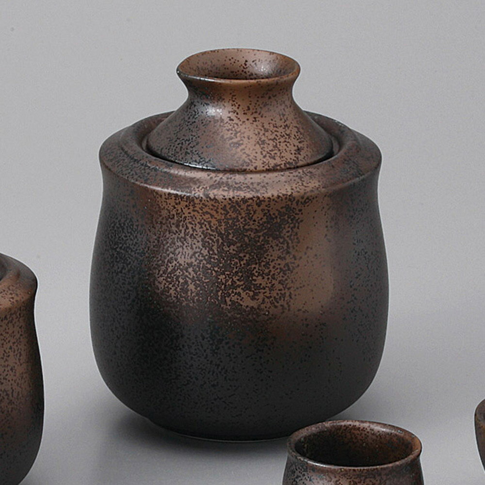 美濃焼 備前吹二号酒燗器 12×15.5cm 約300cc