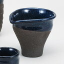 美濃焼 黒ミカゲ青釉酒注 10.5×8.7×9cm 約120cc 酒器
