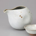 美濃焼 粉引丸型冷酒器 13.5×10×13.5cm 約450cc