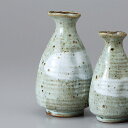 美濃焼 徳利・盃 均窯白刷毛徳利(大) 7.9×14.1cm 約350cc
