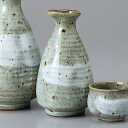 美濃焼 徳利・盃 均窯白刷毛徳利(小) 6.8×12.1cm 約180cc