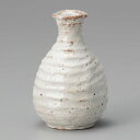 美濃焼 徳利・盃 錆粉引手造り風1号徳利 8.3×12cm 230cc
