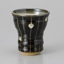 美濃焼 ビール・焼酎・フリーカップ 丸十草焼酎カップウェーブカップ 9.2×10.3cm 約300cc
