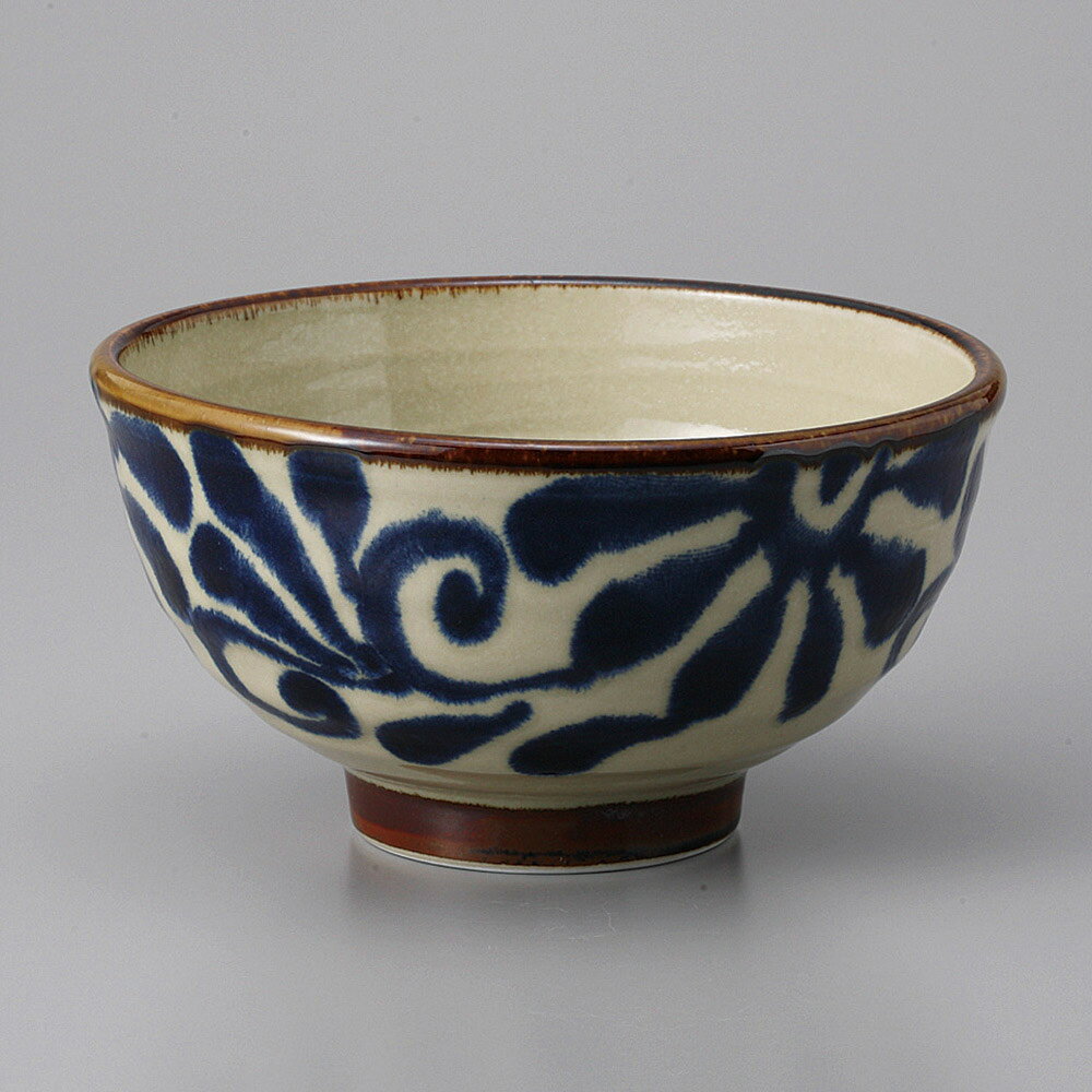 美濃焼 琉球るり唐草六兵衛5.5高ハマ丼 17×9.1cm 1100cc　麺丼・そば丼