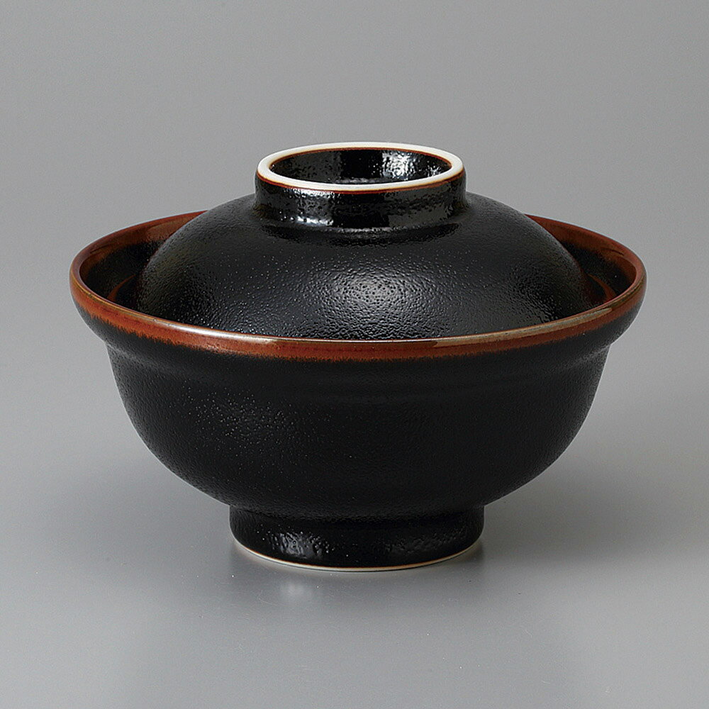 美濃焼 ゆず天目蓋丼 16×11cm
