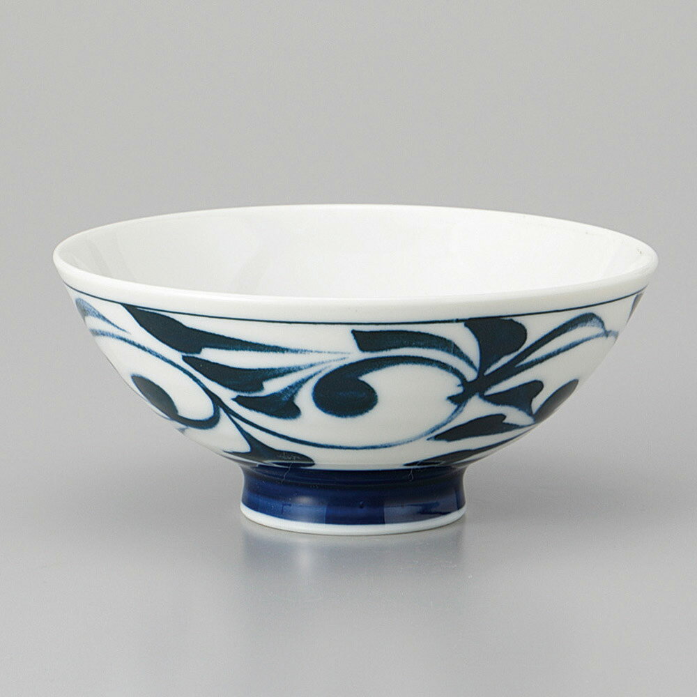 美濃焼 茶碗 円唐草茶碗（大） 13×5.8cm