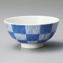 美濃焼 茶碗 市松十草BL軽量大平 11.7×5cm