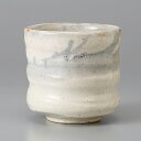 美濃焼 白志野特大寿司湯呑 10.5×10.5cm