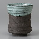 美濃焼 寿司湯呑 黒ミカゲ均窯寿司湯呑 8.3×10cm 300cc