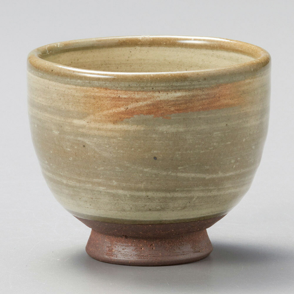 美濃焼 長湯呑 白刷毛目煎茶 8.5×7.3cm 250cc