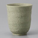 美濃焼 長湯呑 よもぎスクエアー湯呑 7×8cm 約200cc