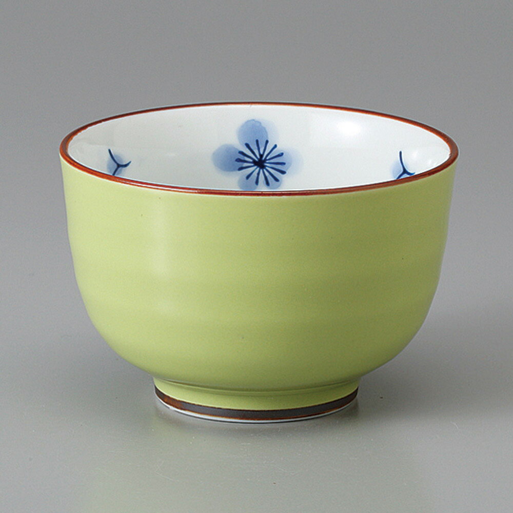 有田焼 千茶 有田焼　緑彩幸梅仙茶 8×5.5cm 150cc