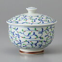 美濃焼 都唐草蓋付汲出 9×8cm 蓋付千茶