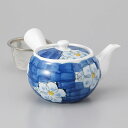 美濃焼 急須 ダミ間取花急須 16×11×8cm 350cc