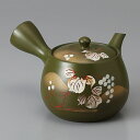 美濃焼 常滑急須 緑泥ぶどう急須(さわやかアミ) 16×13.5×9cm 380cc