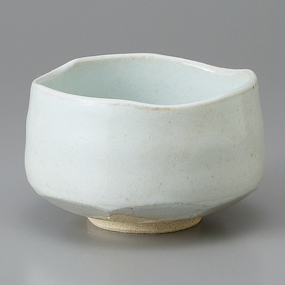 美濃焼 白粉引抹茶碗 11.5×7.5cm 1