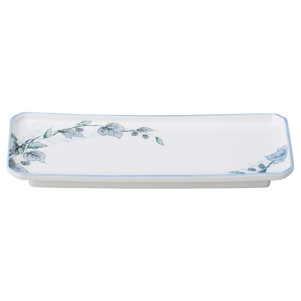 美濃焼 清彩つた 清彩つた　四ッ切付出皿 8.4×22.3cm