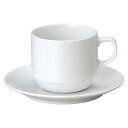 美濃焼 ダイヤセラム スタックアメリカン碗皿セット コーヒーカップ