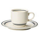 美濃焼 オーシャンライン(強化磁器) コーヒーソーサーのみ 15.2×1.7cm