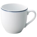 美濃焼 ブルーボーダー(高強度磁器) ブルーボーダー(高強度磁器) マグカップ 8×7.7cm 250cc