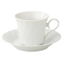 美濃焼 シェルホワイト コーヒー碗皿セット