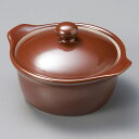 美濃焼 耐熱食器 5吋キャセロール(茶)(身) (K) 14.2×12×5.4cm