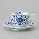 美濃焼 菊唐草コーヒー碗のみ 12×9×7cm 230cc