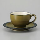 美濃焼 コーヒーC/S BlackRustコーヒー碗皿セット(O)