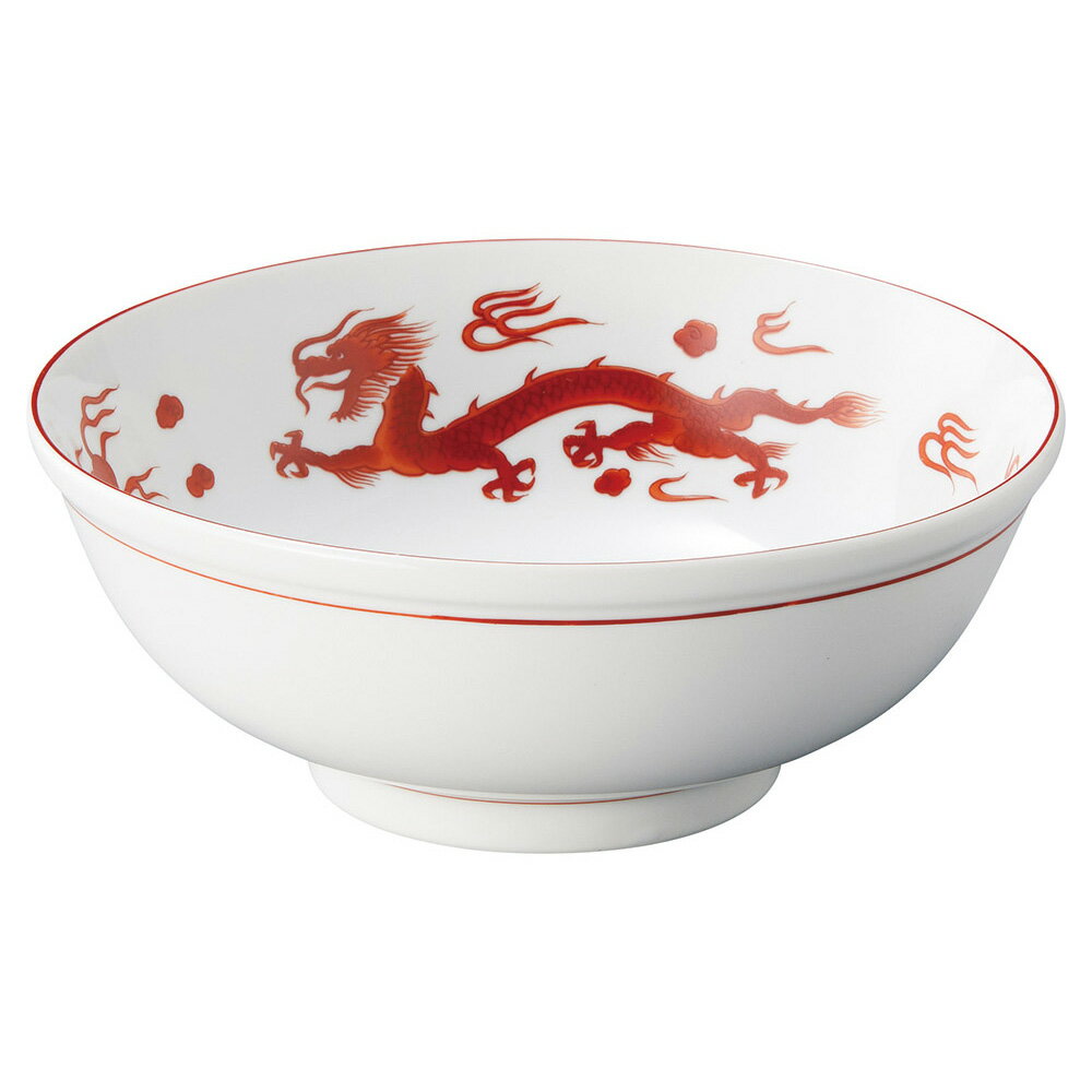 美濃焼 朱天竜 朱天竜　6．5玉丼 19.7×7.2cm