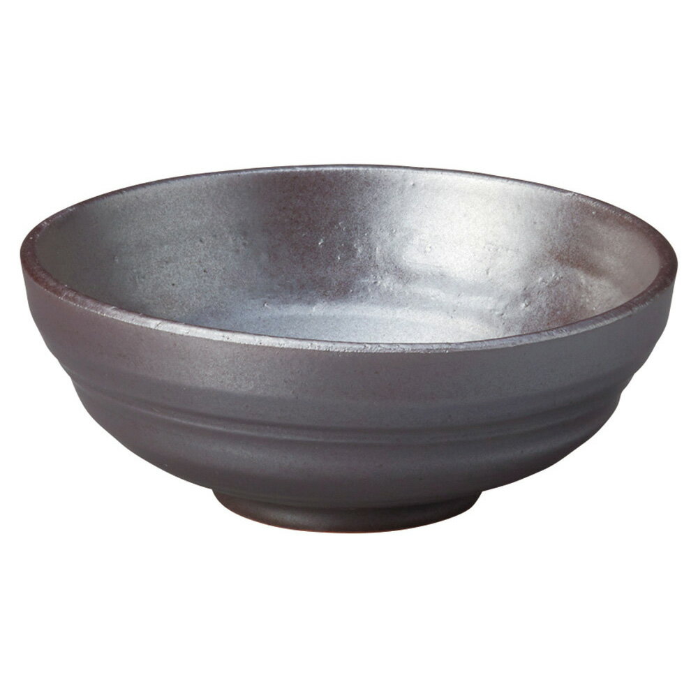 萬古焼土鍋雄山黒釉小鉢13.6×5...