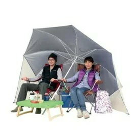 キャプテンスタッグ　フリット UVカットウイングパラソル240cm　(ブルー) 　M-1601　日よけ用ビッグパ..