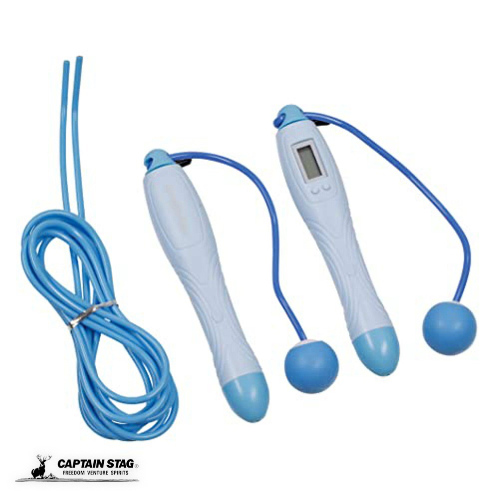 キャプテンスタッグ なわとび 縄跳び 縄なし縄跳び エアーなわとび カウント/カロリー機能 2way切り替..