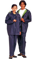 川西工業 強力防水 糸入りレインスーツ レインコート レインウエア