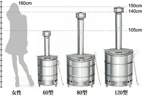 SANWA　三和式　特殊ステンレスごみ焼却器　120型　ステンレス焼却炉